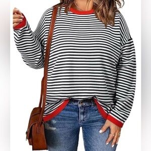 Wiholl Women's Striped Oversized Sweater
Size Small (4-6)
New with Tags
